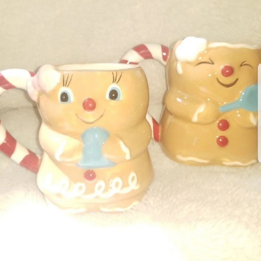 NEW Gingerbread Boy and Girl Mug